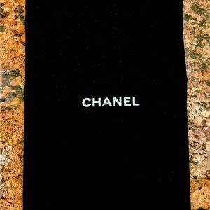 CHANEL Black Velvet Accessory Bag